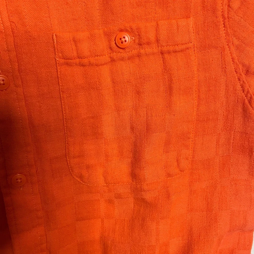 New The North Face Loghill Jacquard Short Sleeve Shirt | Retro Orange S
